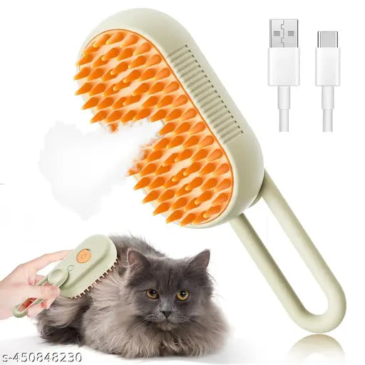 3 in 1 Pet Hair Removal Steam Comb, Perfect for Both Cats & Dogs 🐶🐱